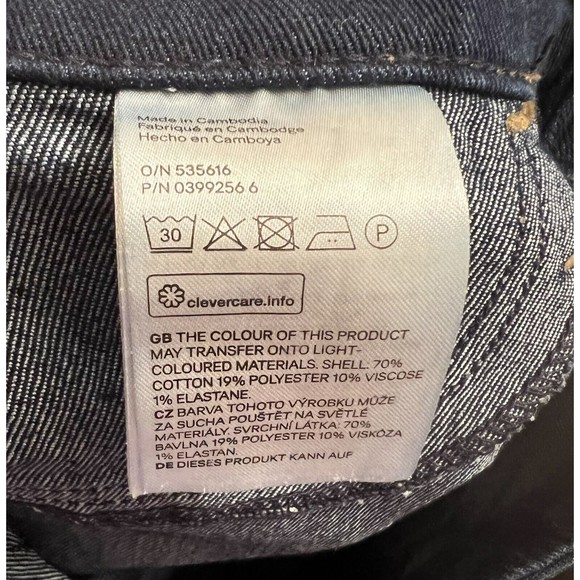 H&M Jeans Womens Size 25 Indigo SKINNY ANKLE REGULAR WAIST Denim Slim Stretch - Picture 12 of 12